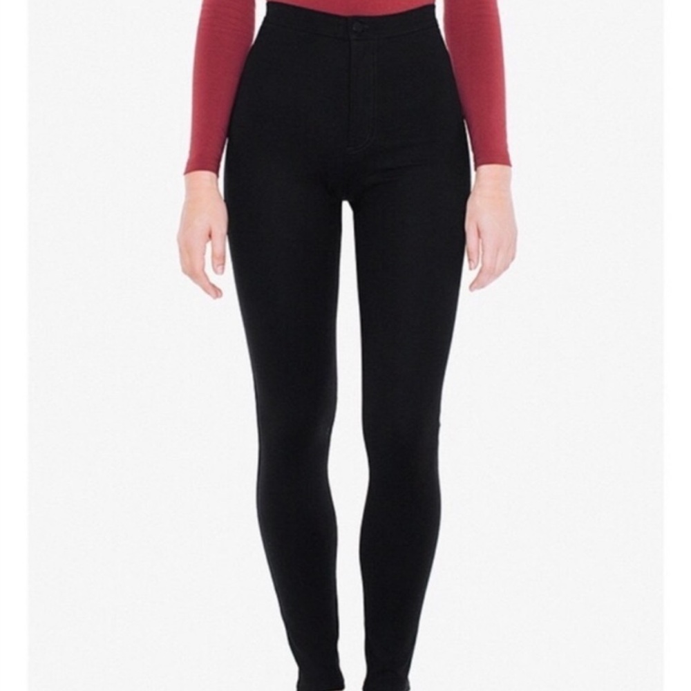American Apparel Matte Disco Pants Black XS